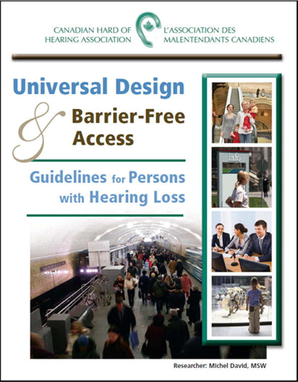 Front page of the guidelines for Persons with Hearing Loss from the Canadian Hard of Hearing Association