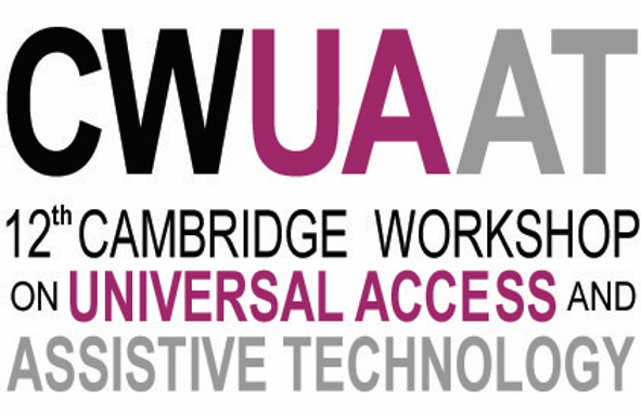 logo for 11th Cambridge Workshop on Universal Access and Assistive Technology
